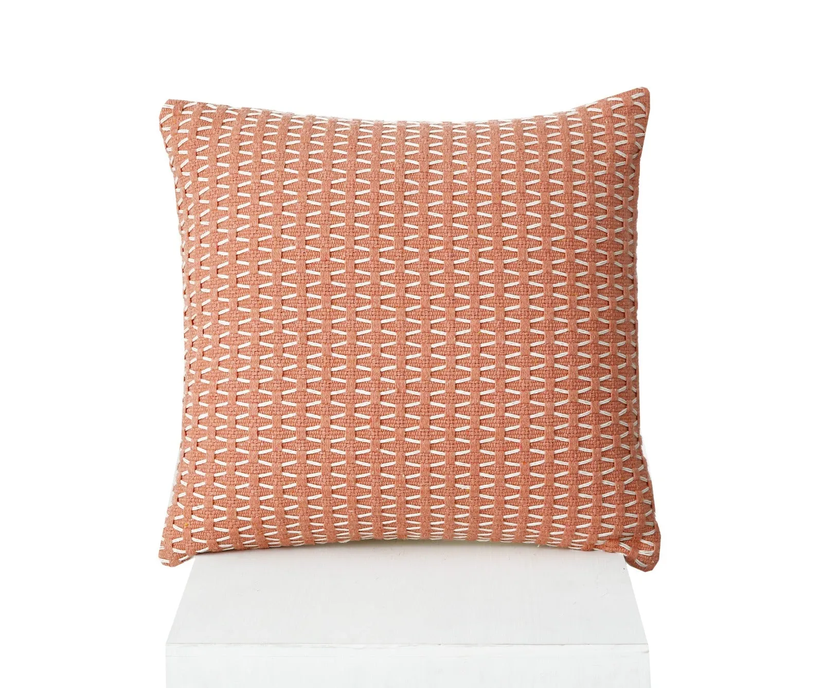 2 PCs 3D Embroidered Cushions-Pink