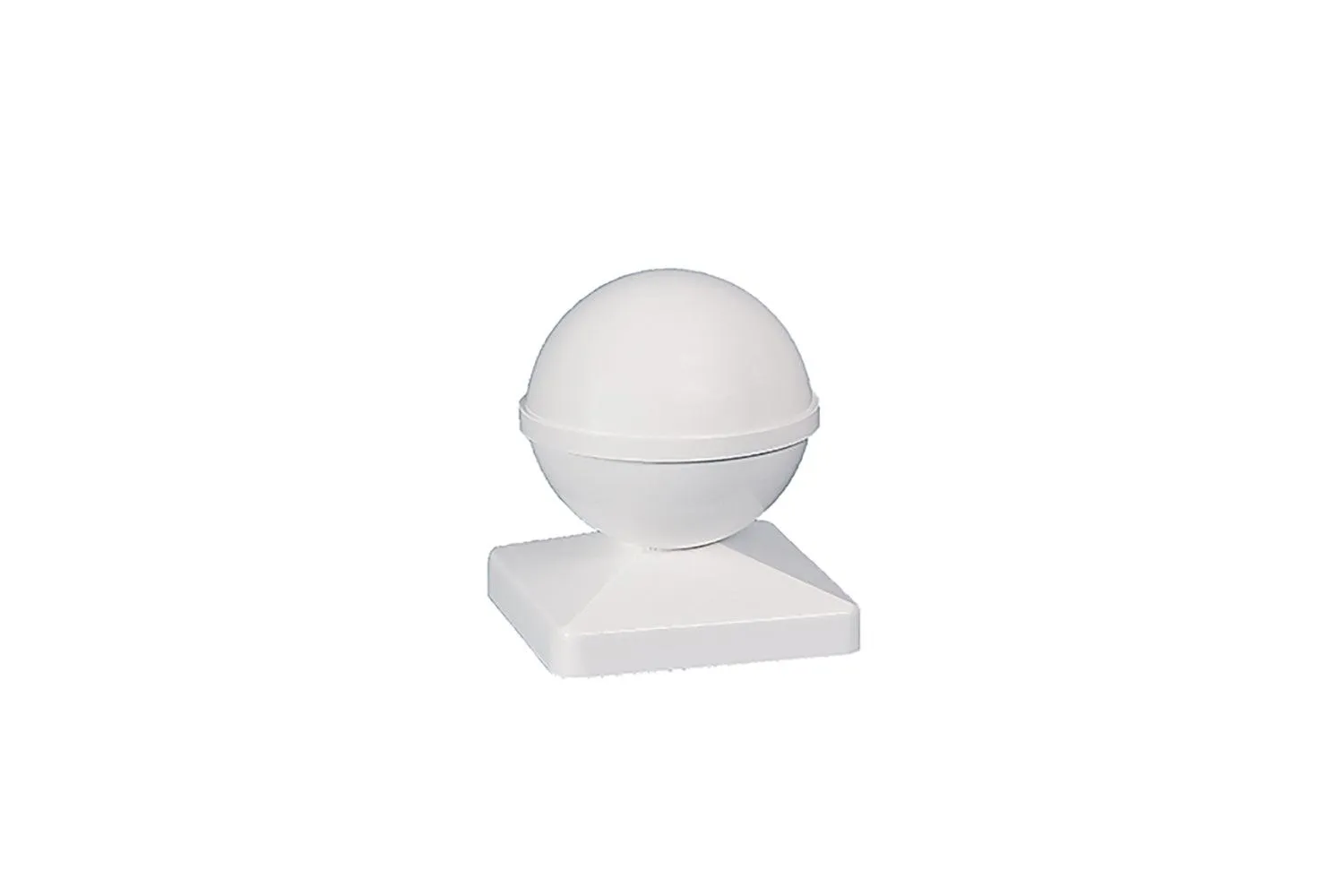 4x4 Ball PVC Post Cap