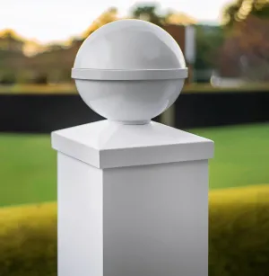 4x4 Ball PVC Post Cap