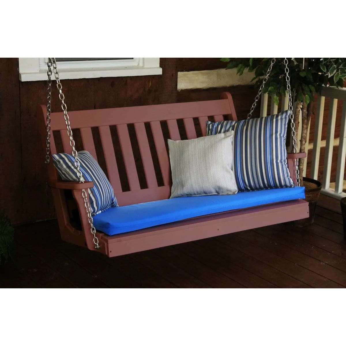 5 Foot Traditional English Porch Swing Poly Lumber
