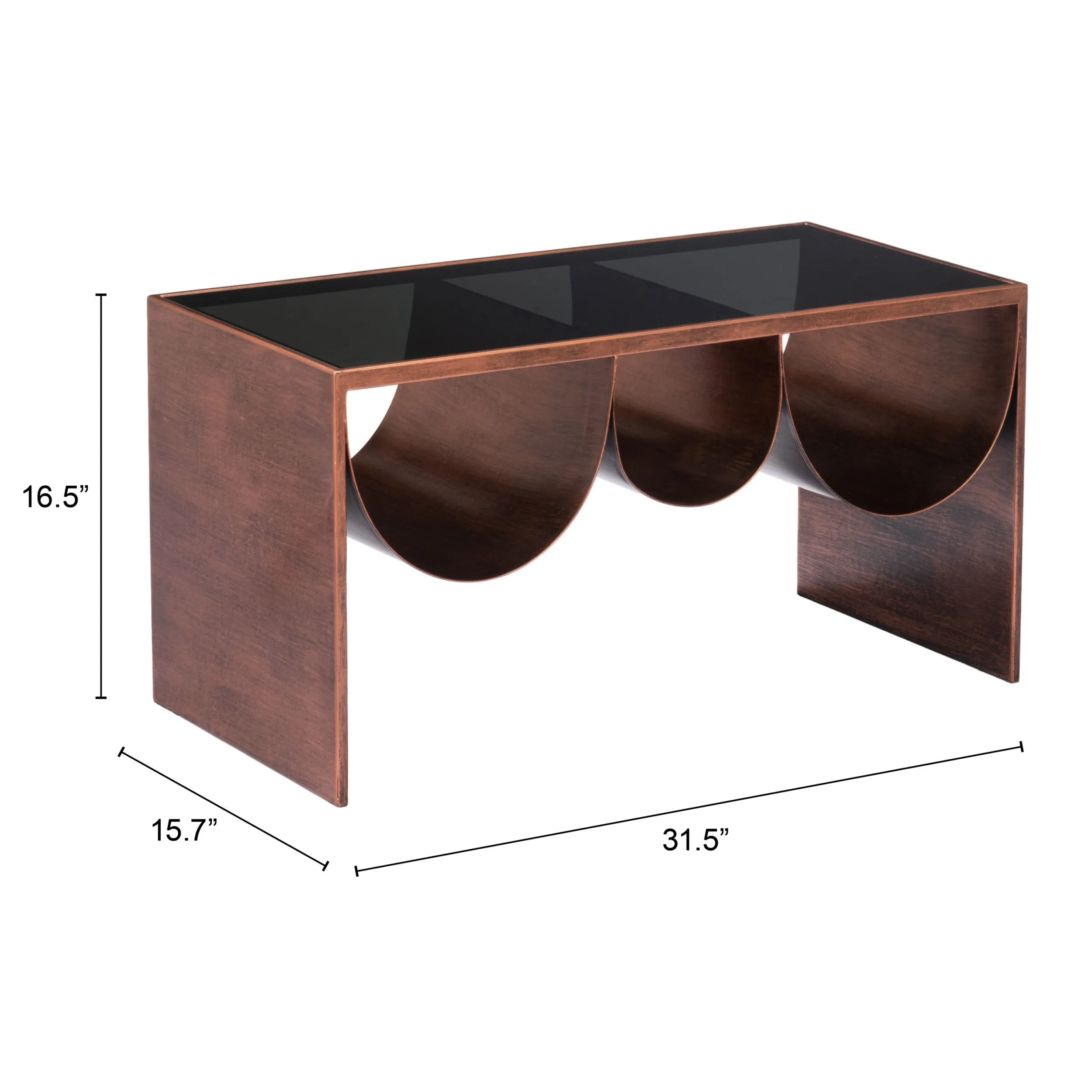Aveiro Coffee Table, Copper