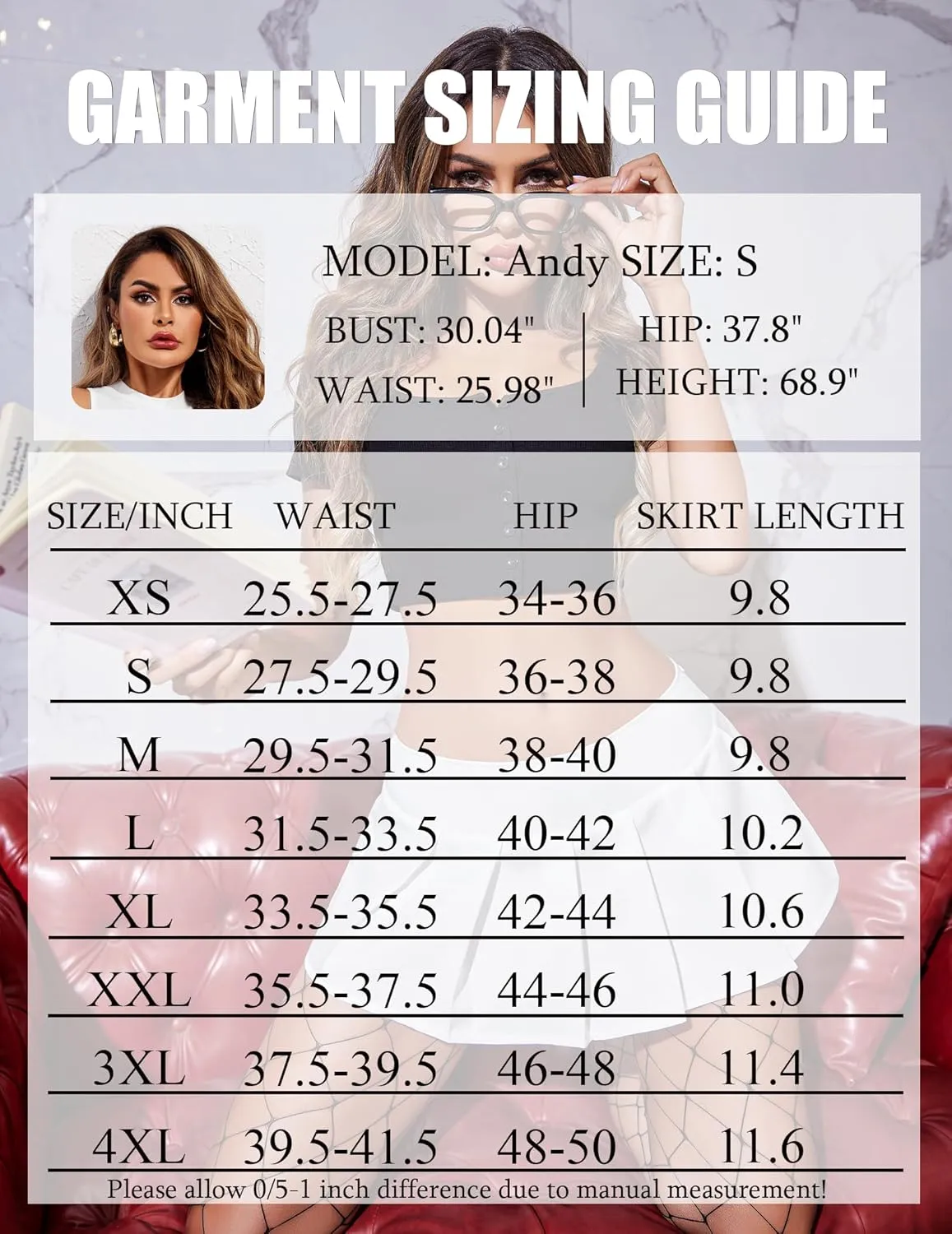 Avidlove Pleated Skirts for Women Sexy Costume Lingerie Mini Plaid Skirt Role Play Schoolgirl Outfits