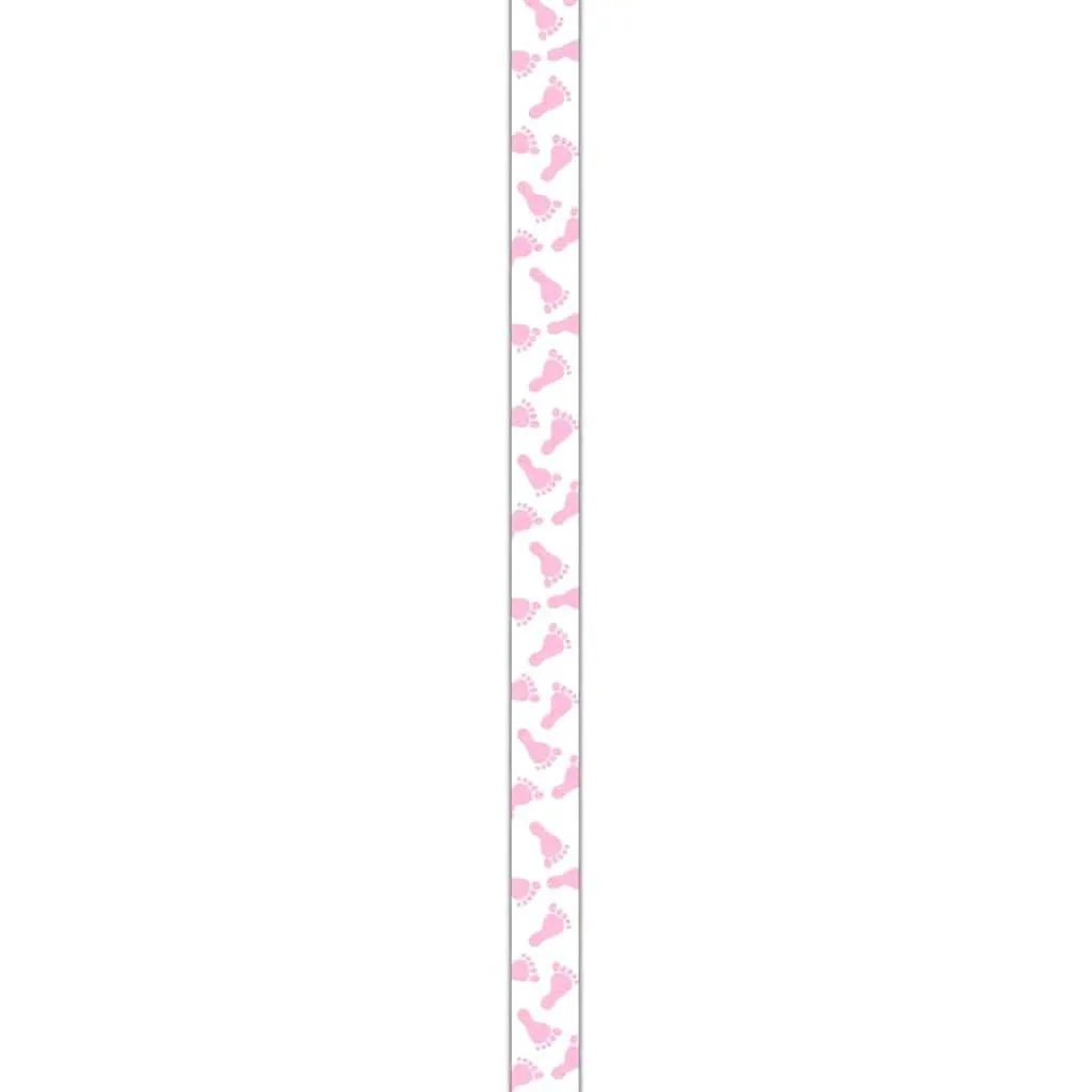 Babyfeet Satin 3/8in Ribbon Pink