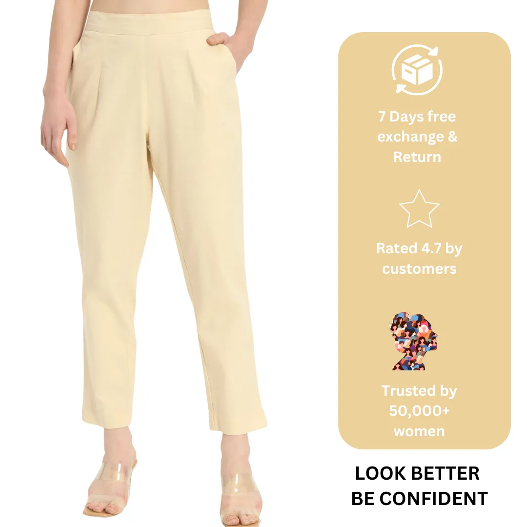BEIGE COTTON PANTS