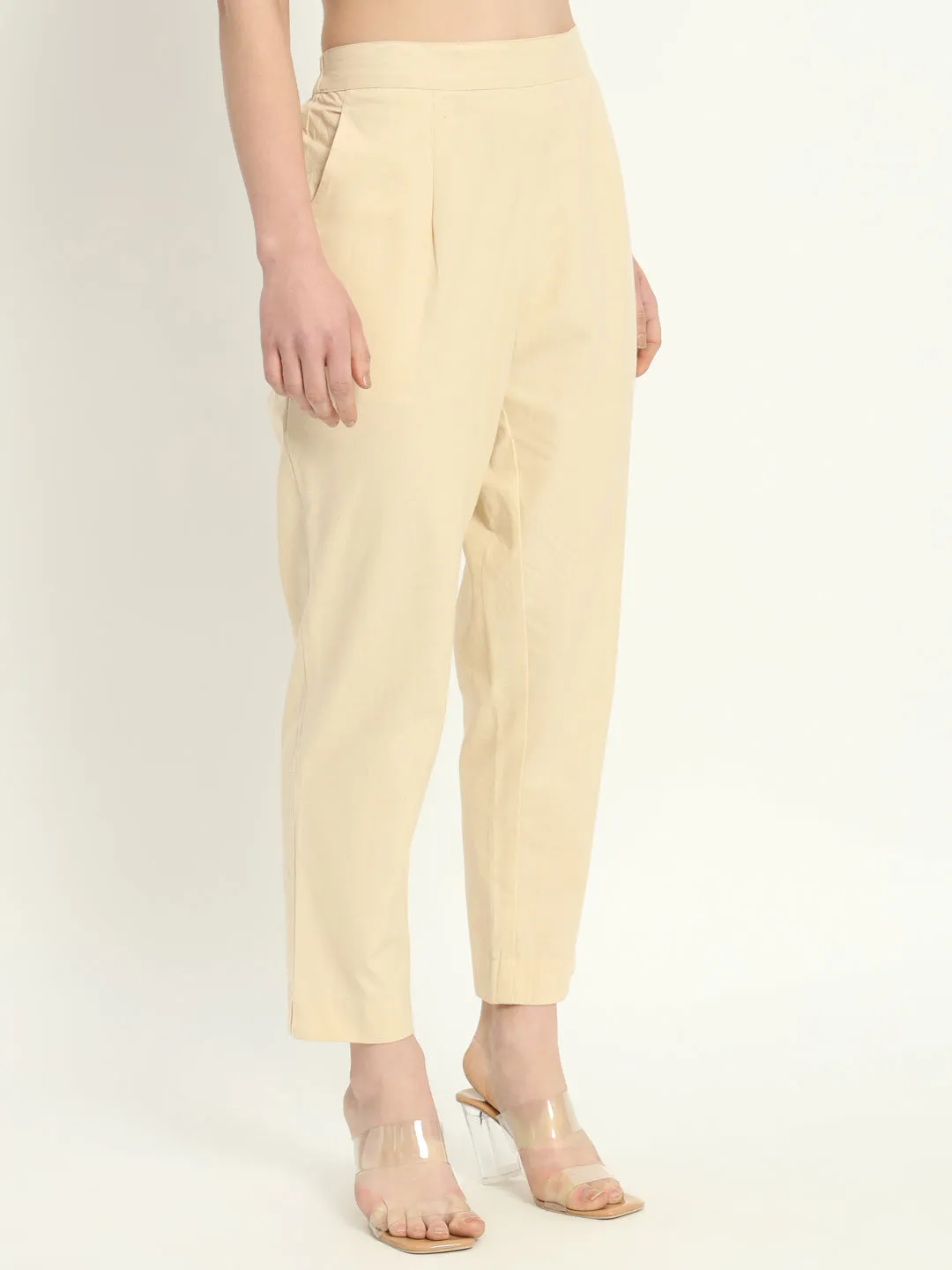 BEIGE COTTON PANTS