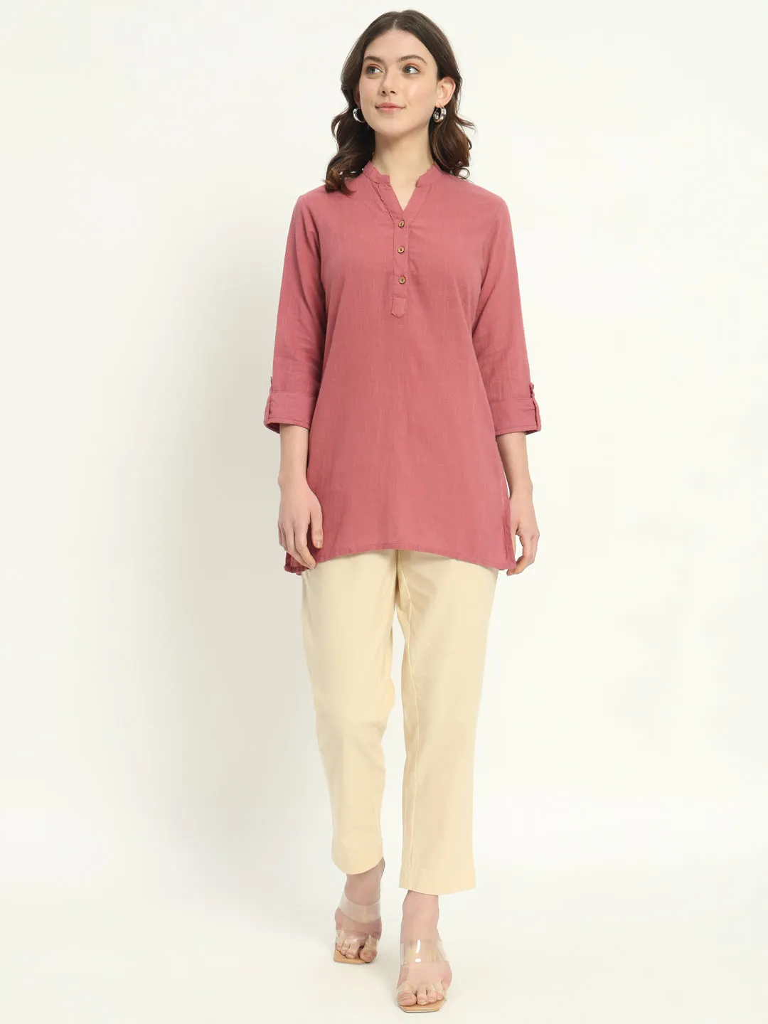 BEIGE COTTON PANTS
