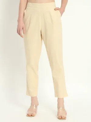 BEIGE COTTON PANTS