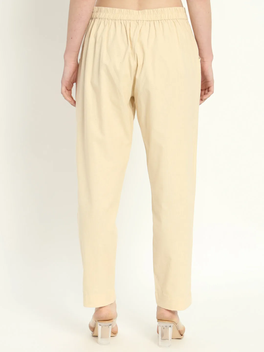 BEIGE COTTON PANTS