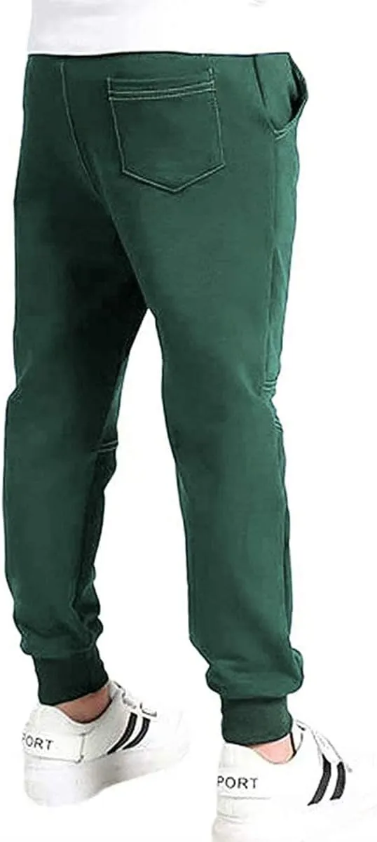 BINPAW Boy's Cotton Sweatpants, Age 4T-16 Years