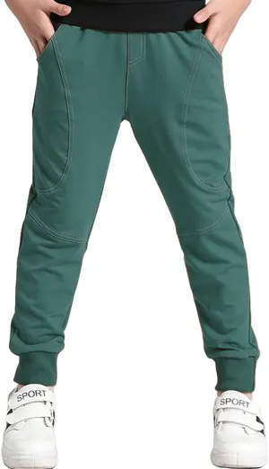 BINPAW Boy's Cotton Sweatpants, Age 4T-16 Years