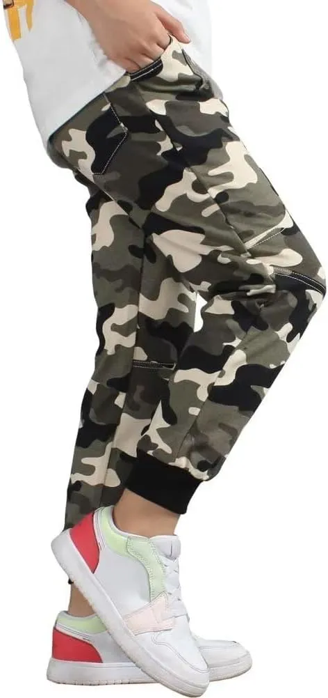 BINPAW Boy's Cotton Sweatpants, Age 4T-16 Years