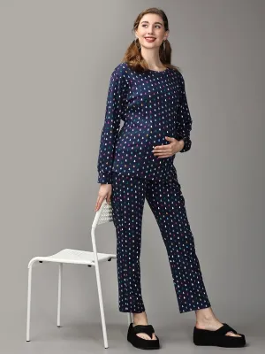 Christmas Eve Maternity and Nursing Sweatshirt Co- Ord Set