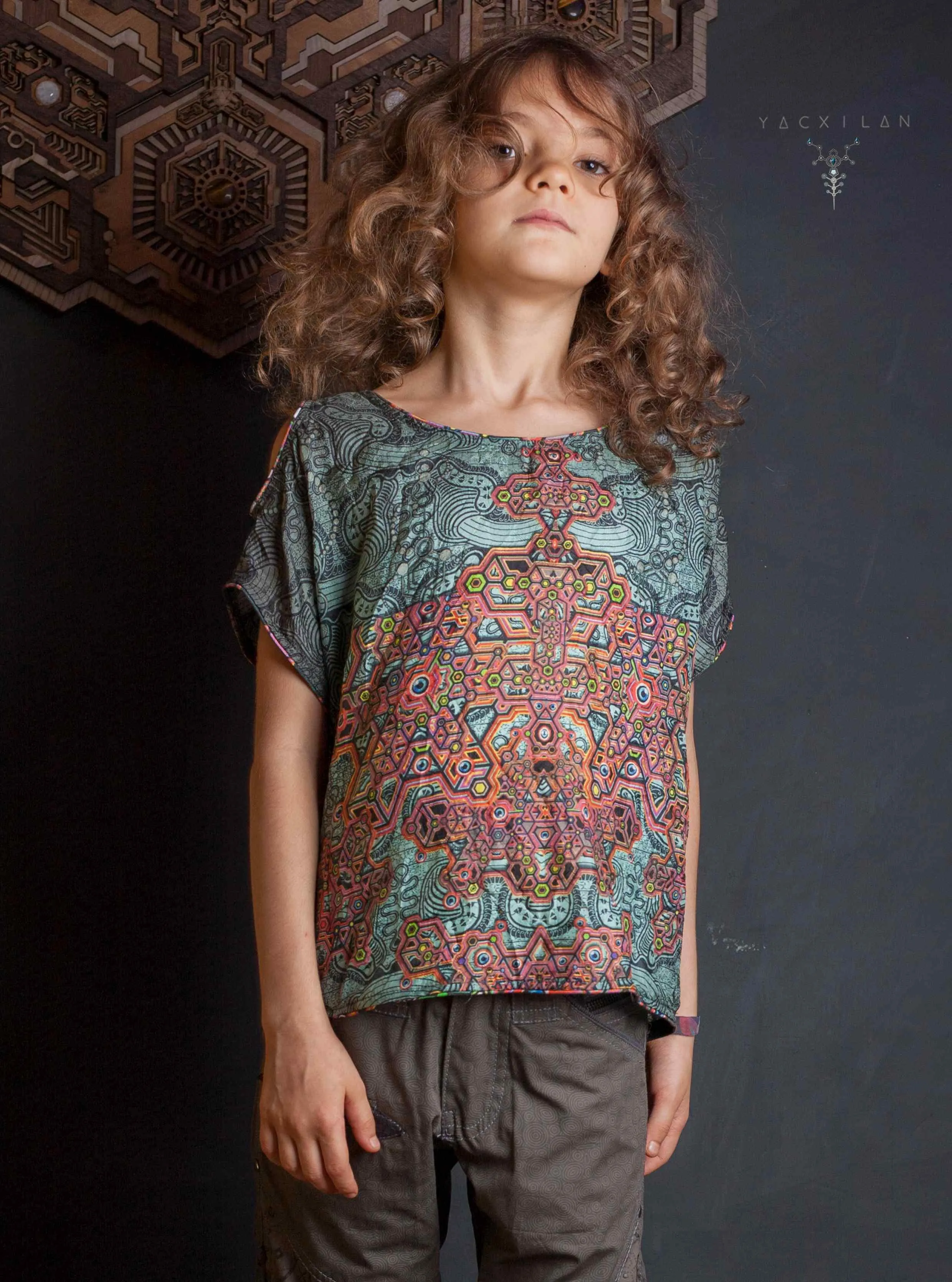 Corsaire Kid / Cotton Printed - GREY