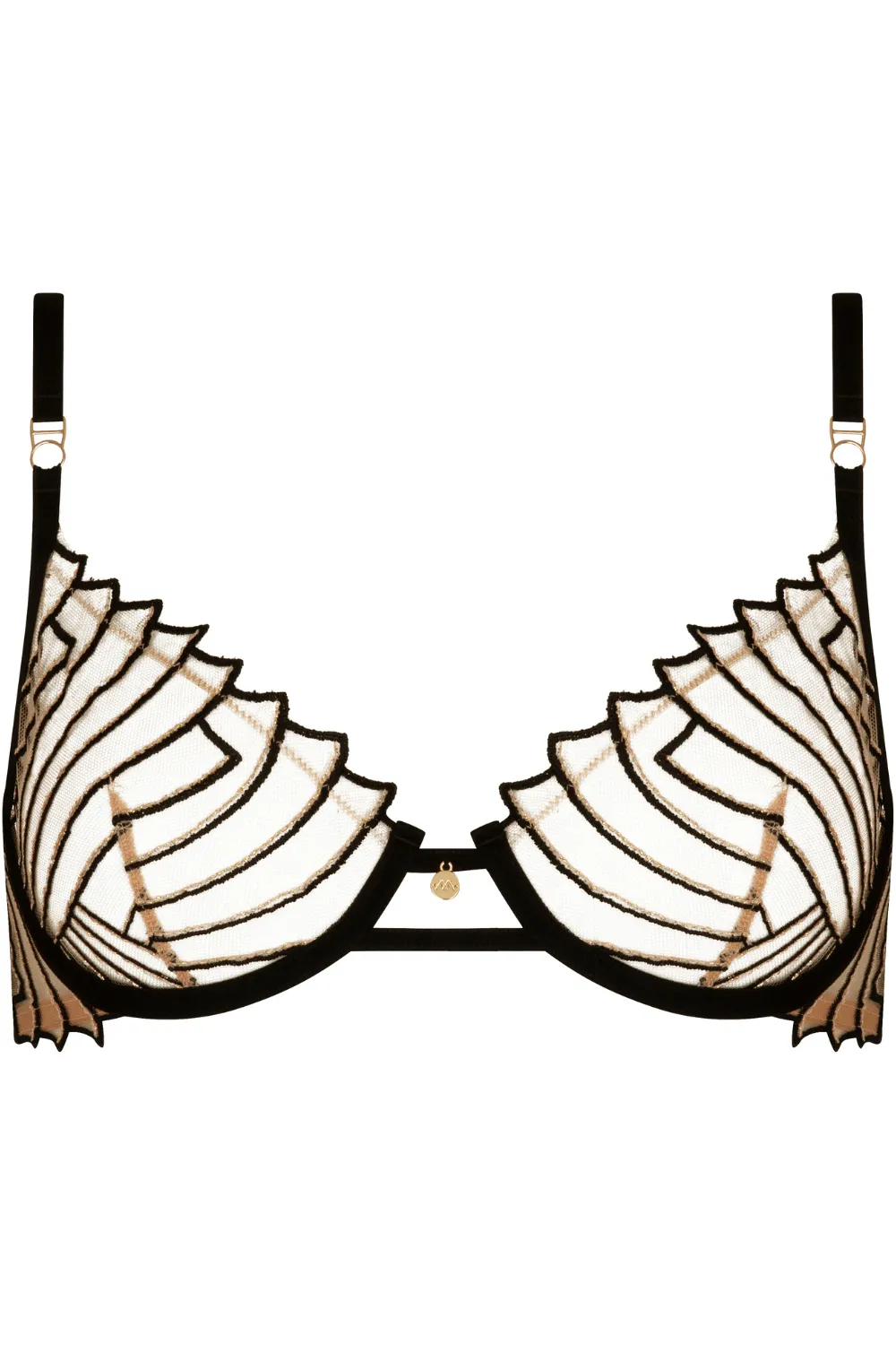 Cosmic Dream Half Cup Bra Black
