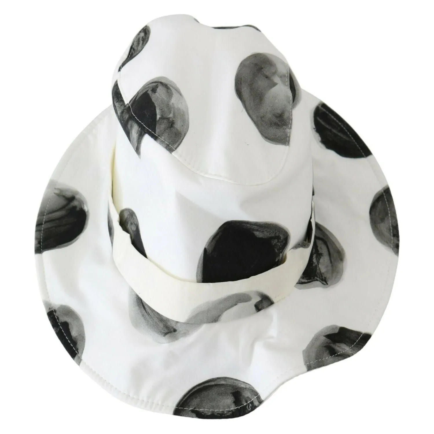 Dolce & Gabbana Polka Dot Cotton Bucket Hat - White & Black