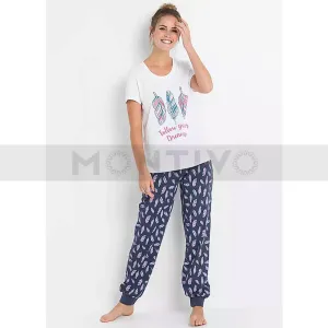 Feather Print Nightwear Suit