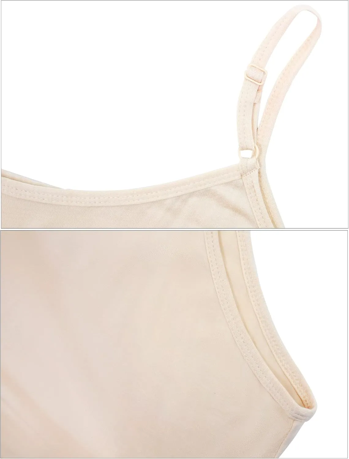 FEOYA Women Full Slip for Under Dress Adjustable Spaghetti Strap Cami Dress Nightgown Chemise