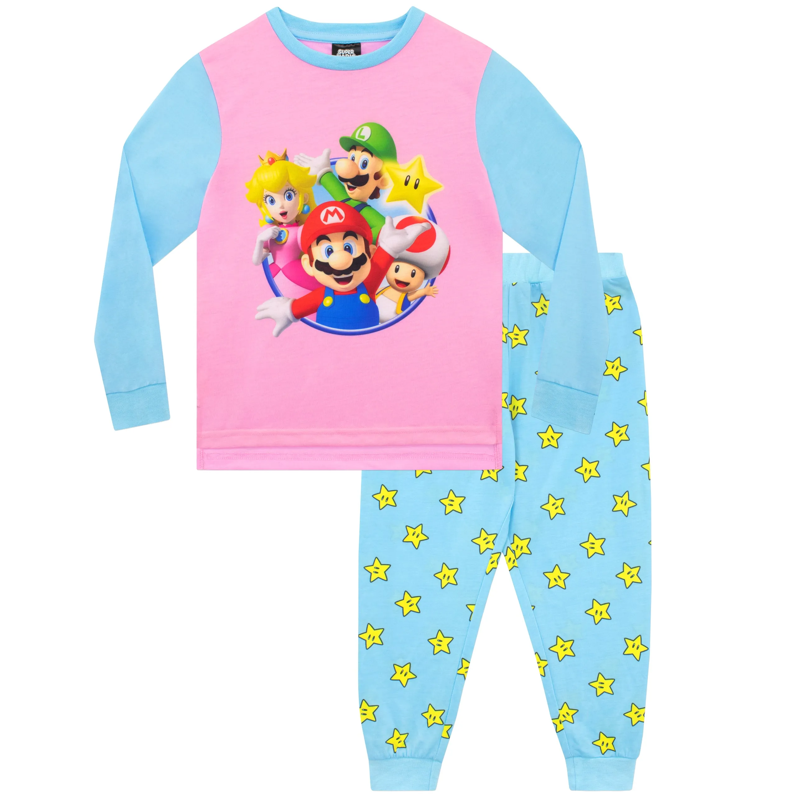 Girls Super Mario Long Pyjamas