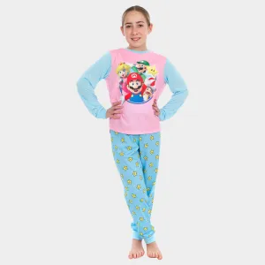 Girls Super Mario Long Pyjamas