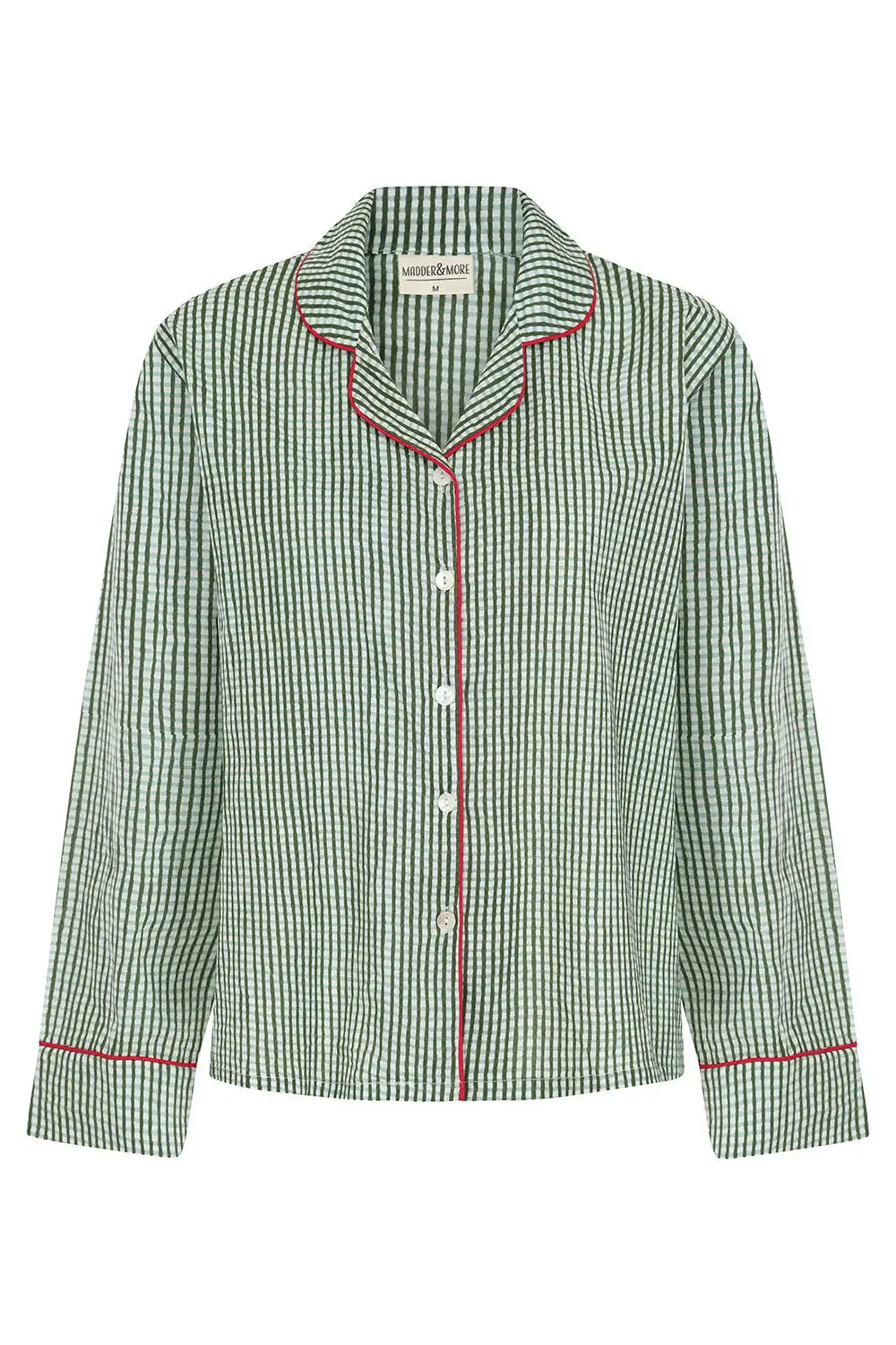 Green Gingham Long Pyjama Set