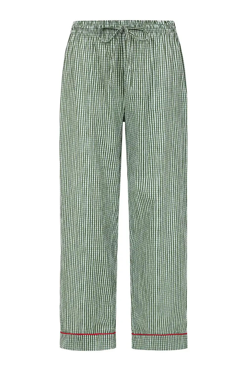 Green Gingham Long Pyjama Set