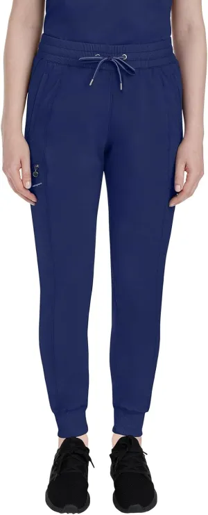 Healing Hands Women's Jogger Scrub Pant 7 Pockets Elastic Drawstring, with Moisture Wicking & 2-Way Stretch Technology - 9244
