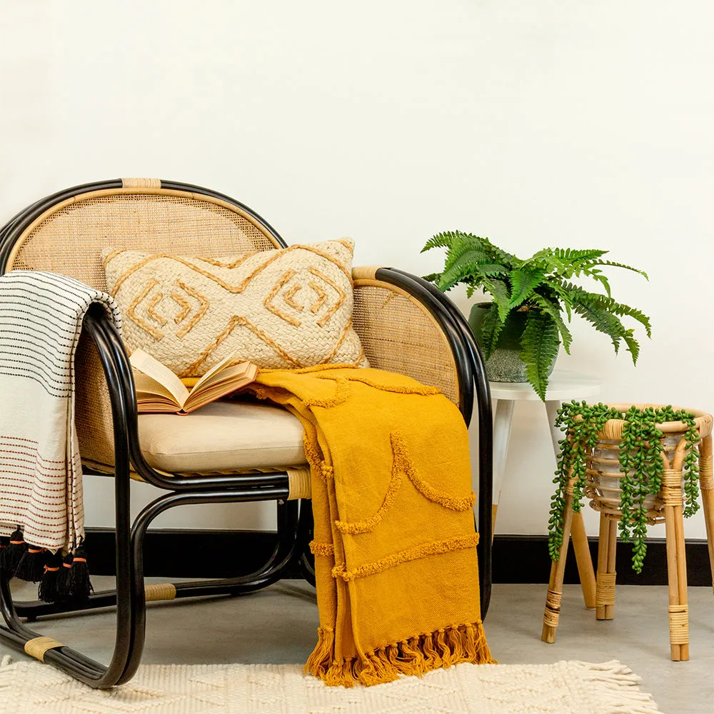 Jakarta Tufted Throw Ochre