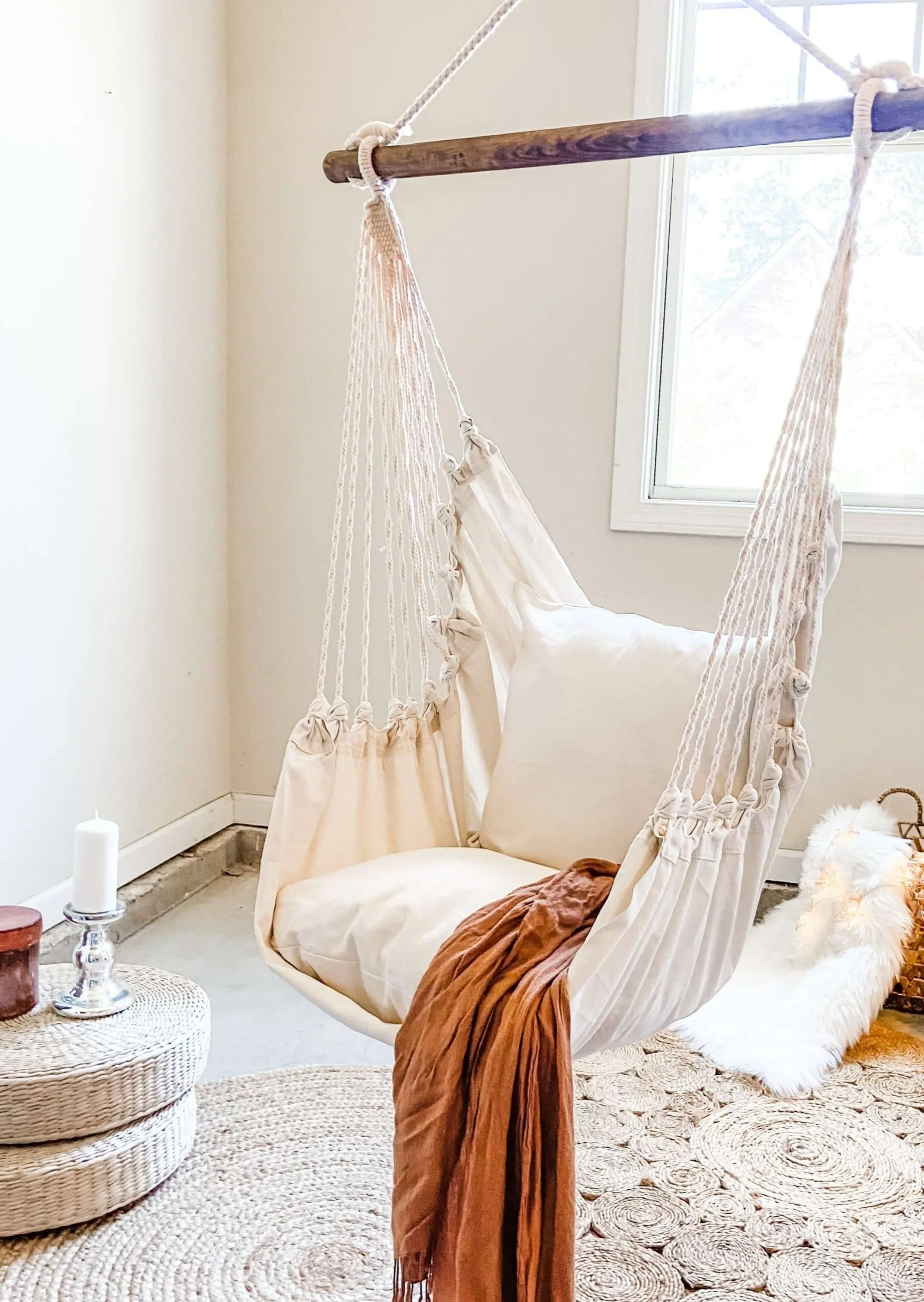 Junior Classic White Hammock Chair Swing  | CLASSIC Jr.
