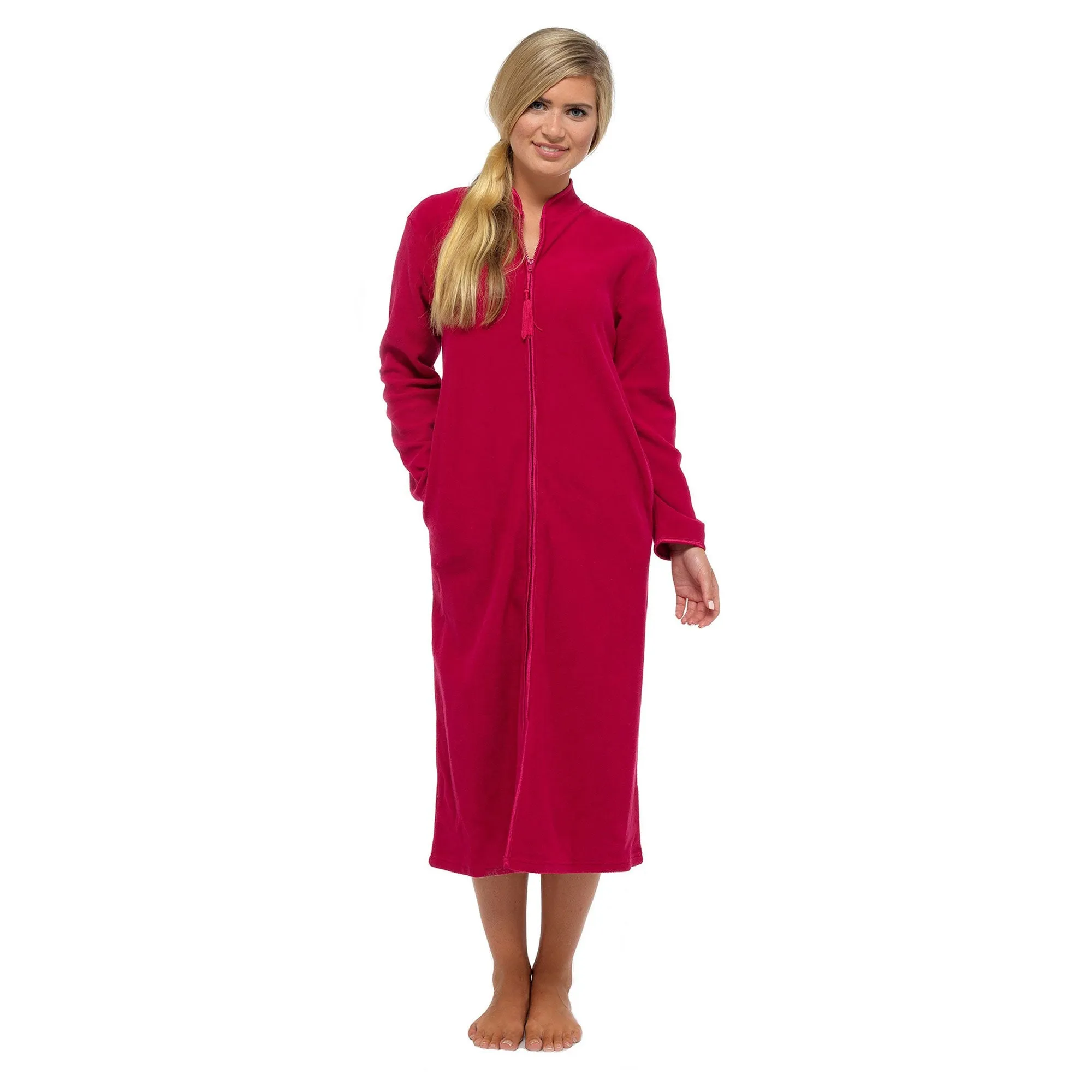 Lady Olga Ladies Polar Fleece Zip Front Dressing Gown