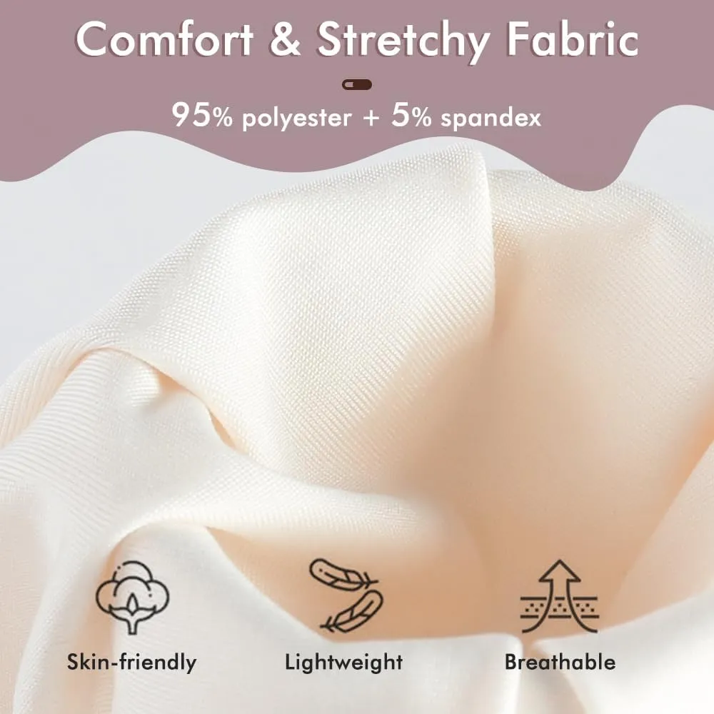 MANCYFIT Pettipants Half Slip for Women Shorts Culotte Split Bloomers Loose Pajama Pants 4" Inseam