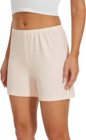 MANCYFIT Pettipants Half Slip for Women Shorts Culotte Split Bloomers Loose Pajama Pants 4" Inseam