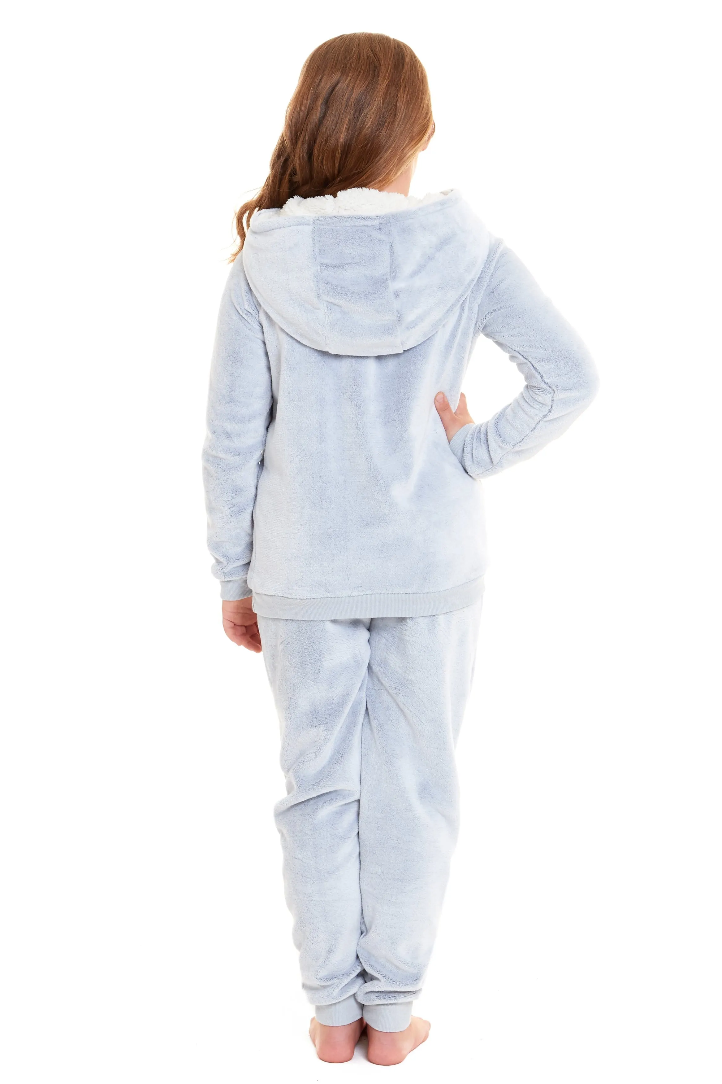 Matching Mother Daughter Koala Bear Hooded Pyjama Set Soft Plush Fleece Flannel Loungewear Nightwear for Women and Girls by Daisy Dreamer