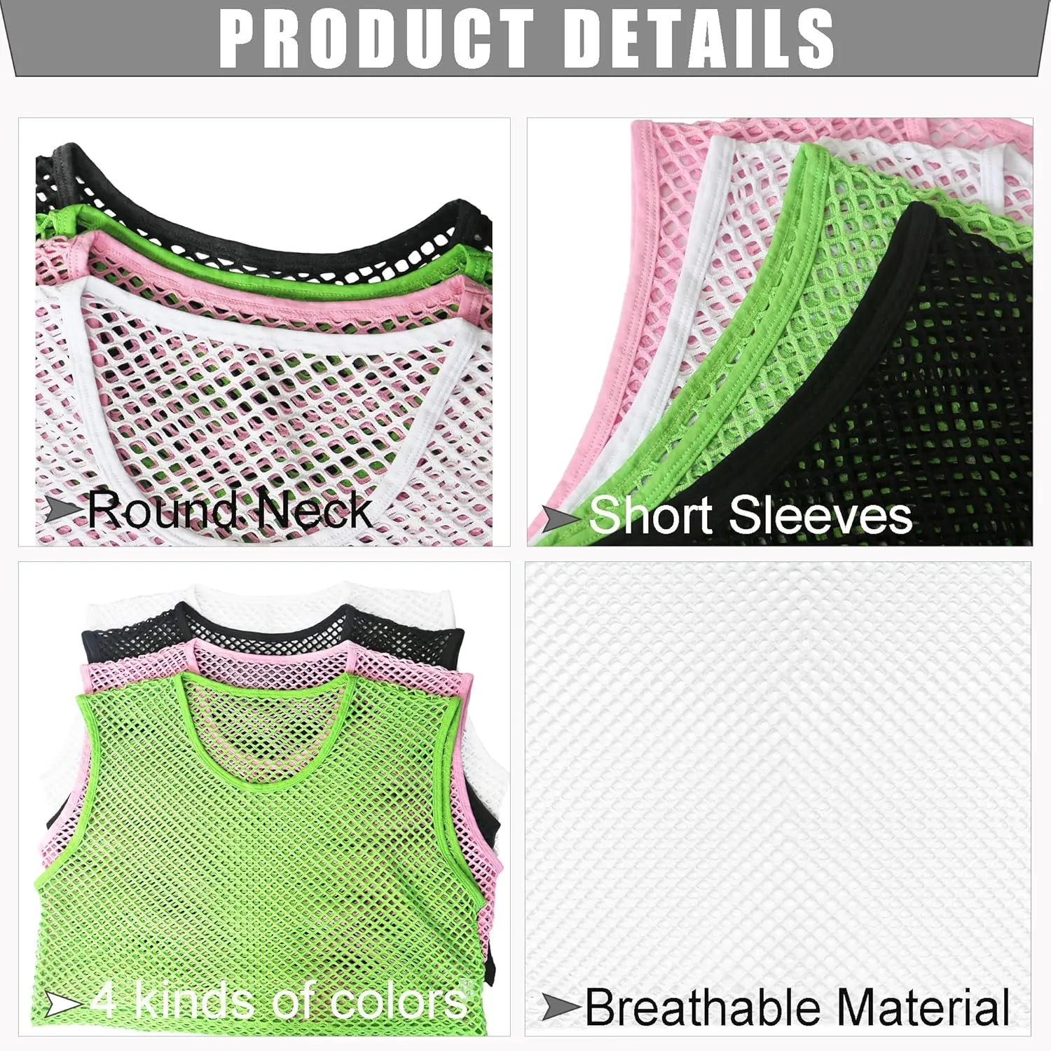 Men's Fishnet Crop Tops Mesh T Shirt See Through Undershirt Nightwear Sheer Shirt
