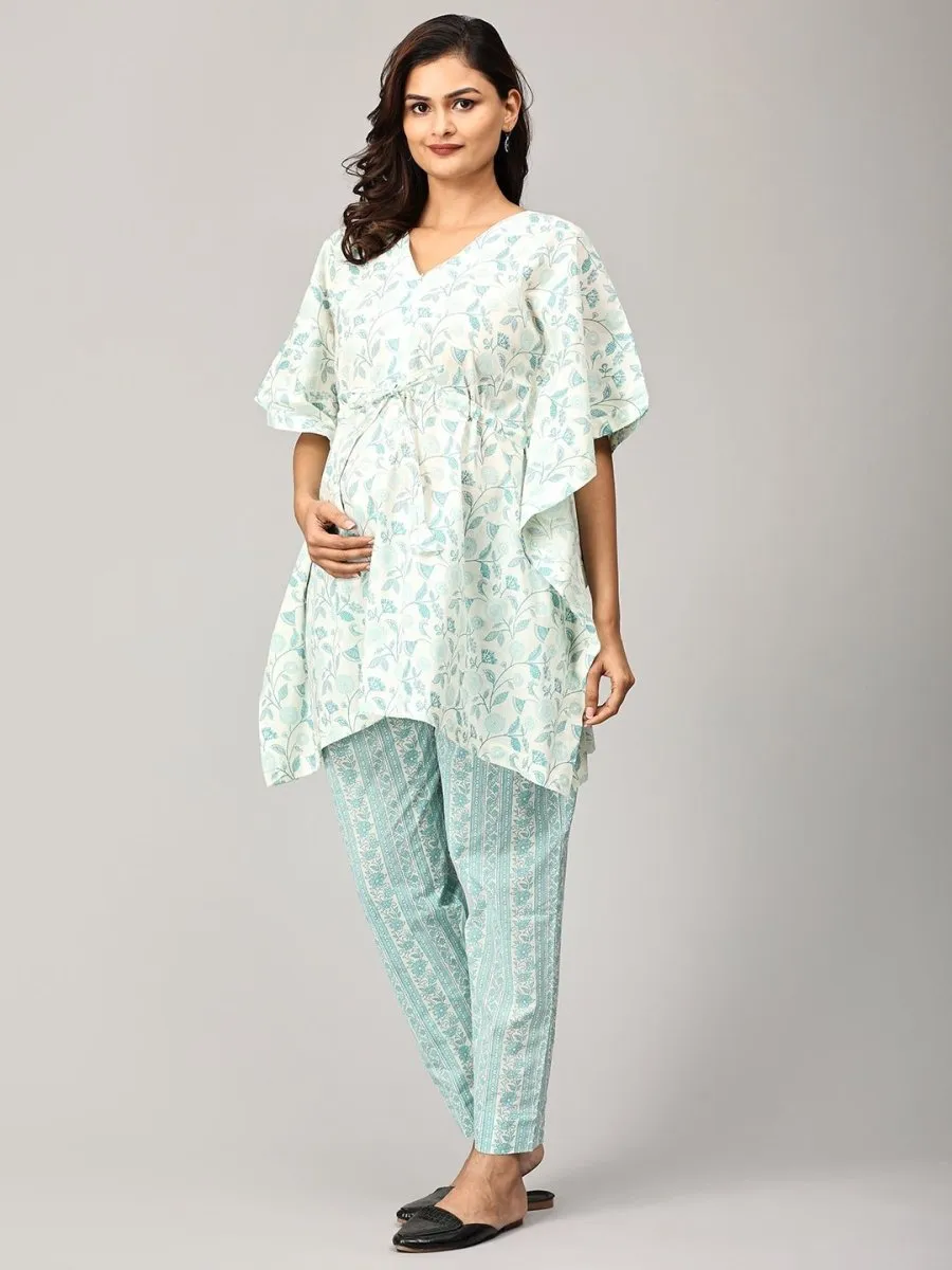 Minted Secret Maternity and Nursing Kaftan Co Ord Set