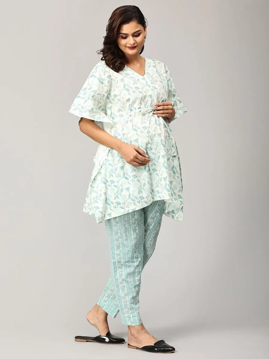 Minted Secret Maternity and Nursing Kaftan Co Ord Set