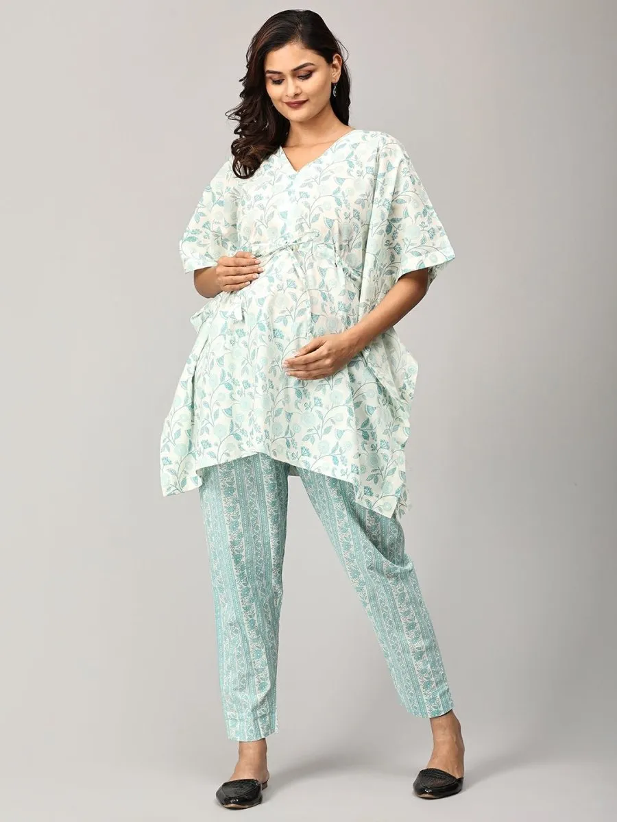 Minted Secret Maternity and Nursing Kaftan Co Ord Set