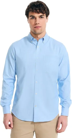 NAUTICA Men's Classic Fit Long Sleeve Button Down Shirt