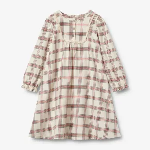 Nightgown Gudrun - eggshell check