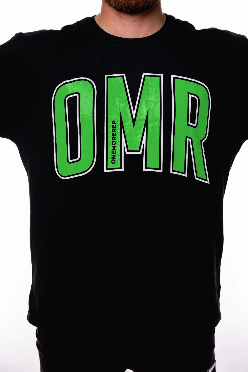 Oversized Pump Tee Black/Apple Green