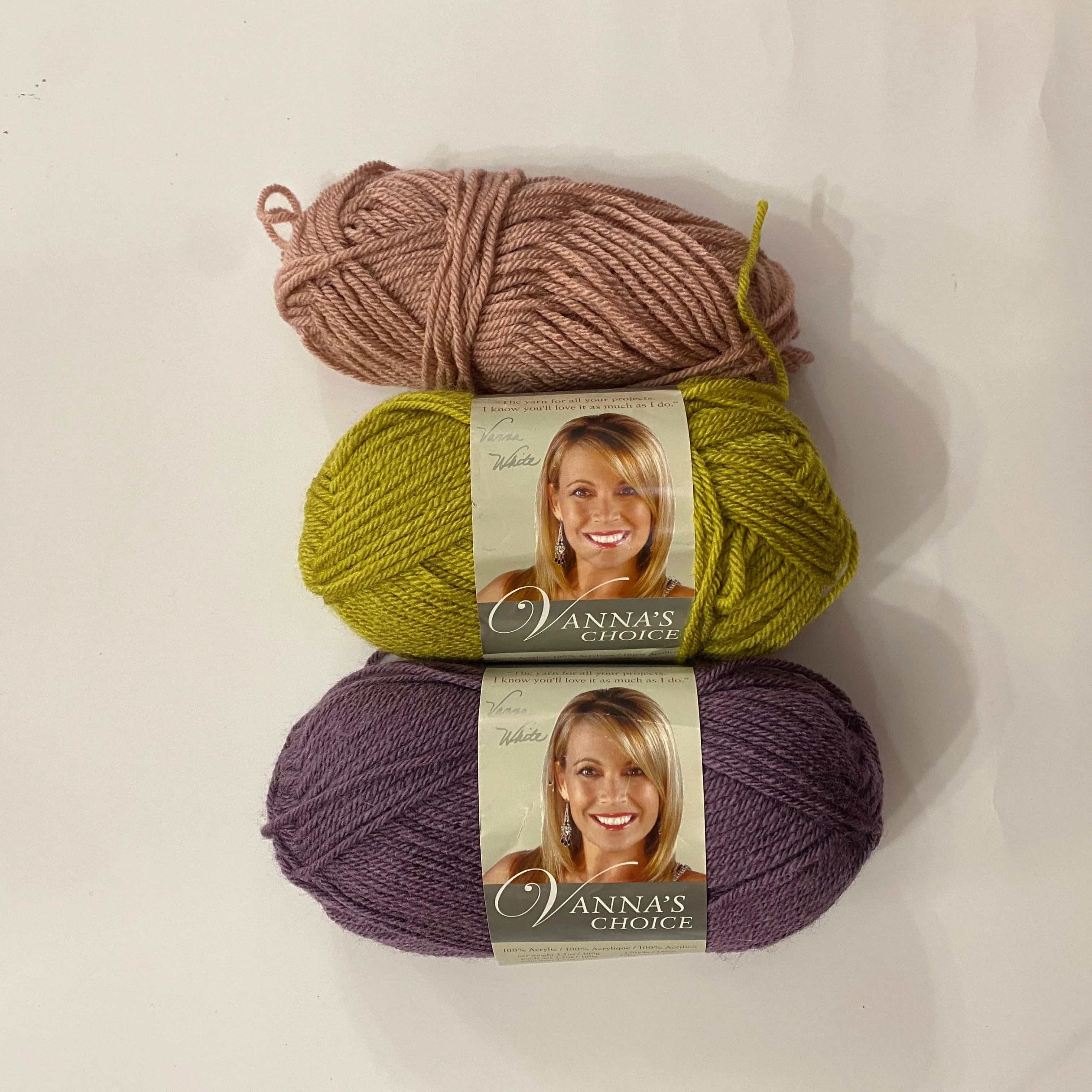Purple, Blue, Pink & Green Crochet Squares: 13 9-Inch Squares   Yarn