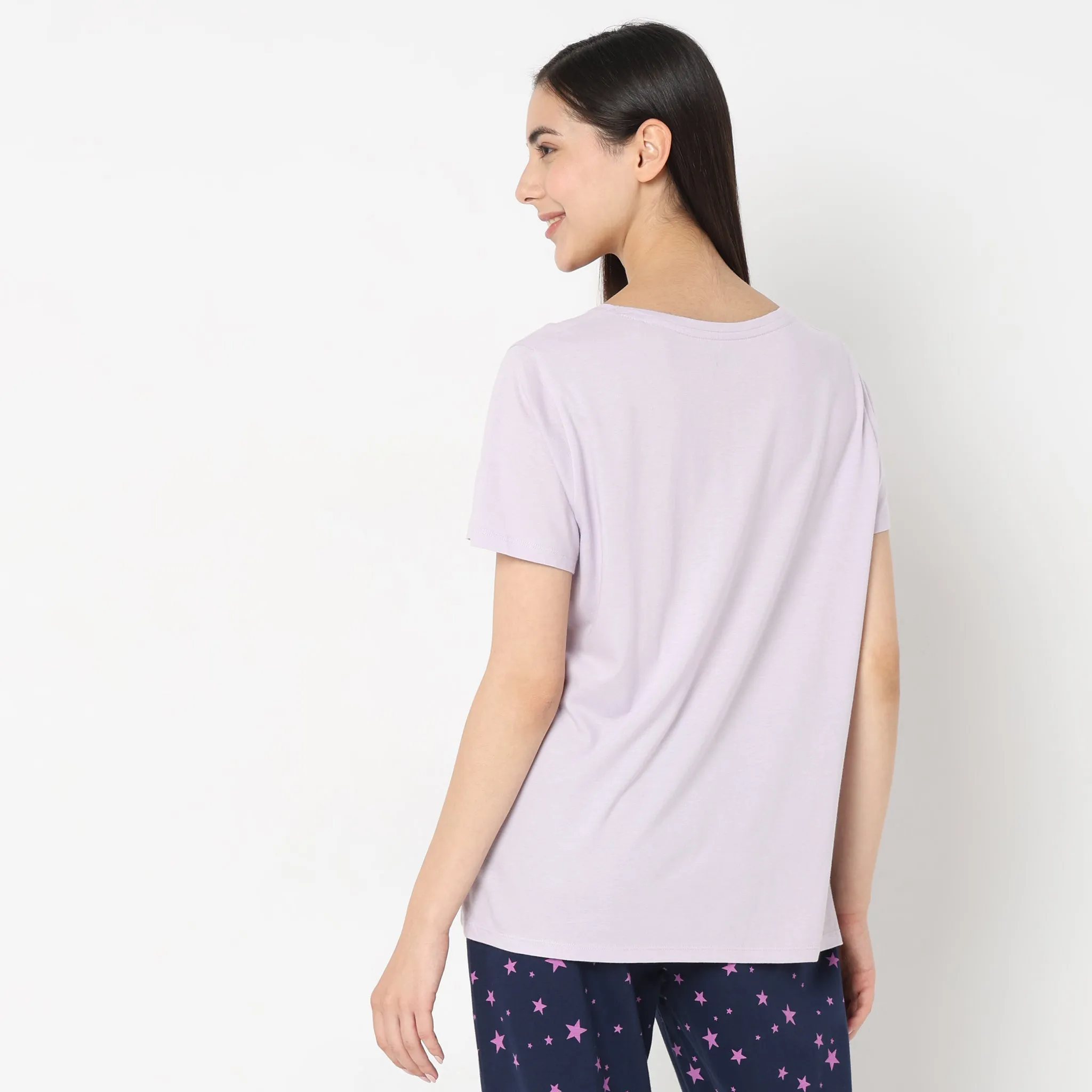 Regular Fit Animal Print Lounge T-Shirt