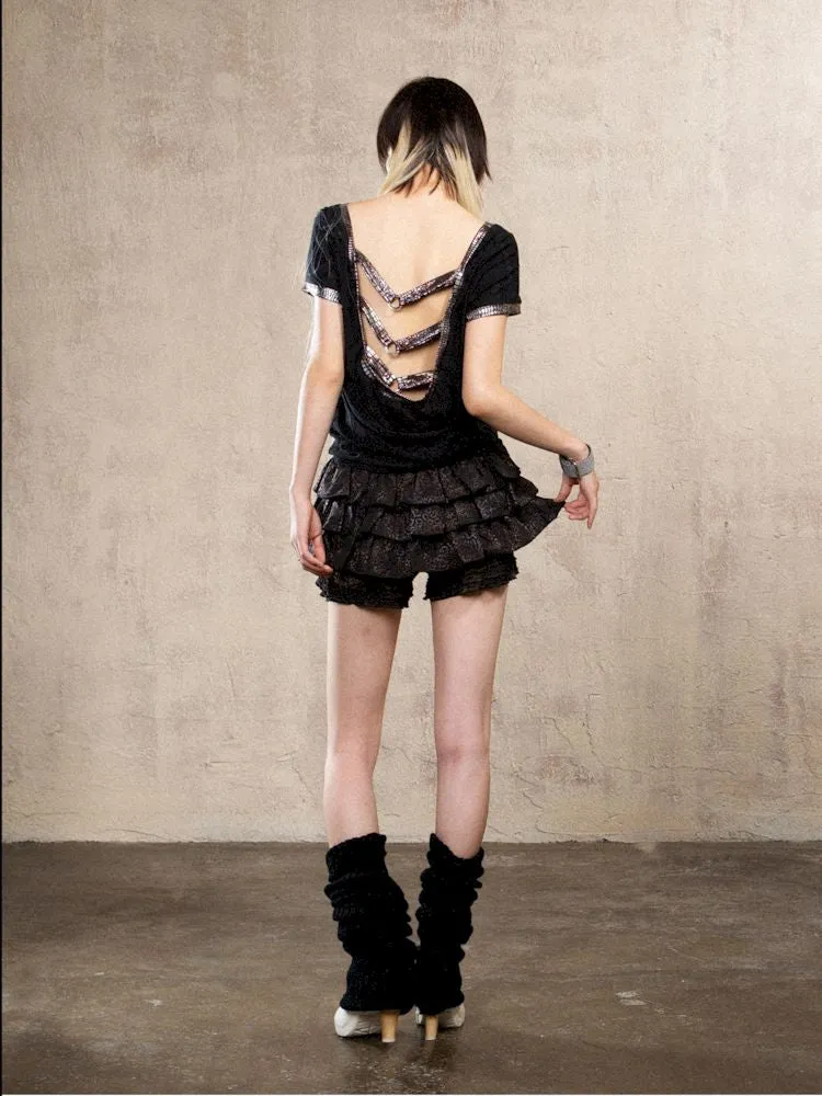 Stamped Printed Backless Top【s0000009479】