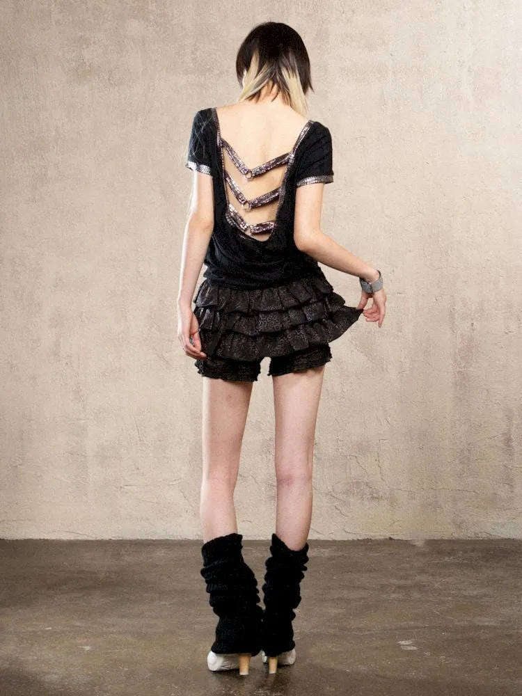 Stamped Printed Backless Top【s0000009479】