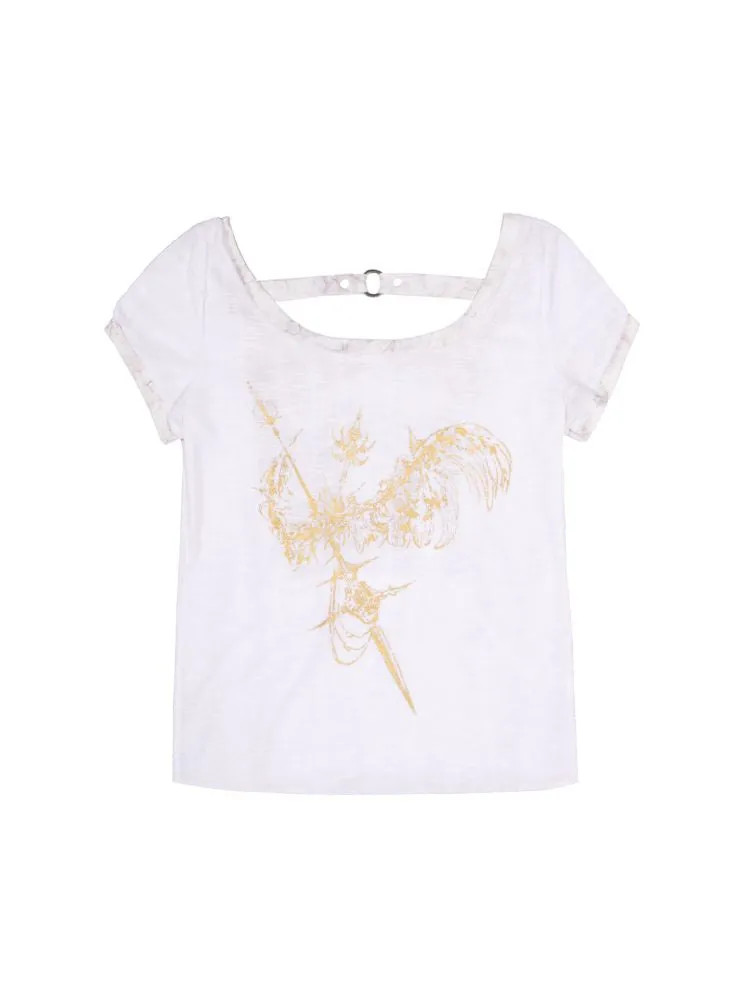 Stamped Printed Backless Top【s0000009479】