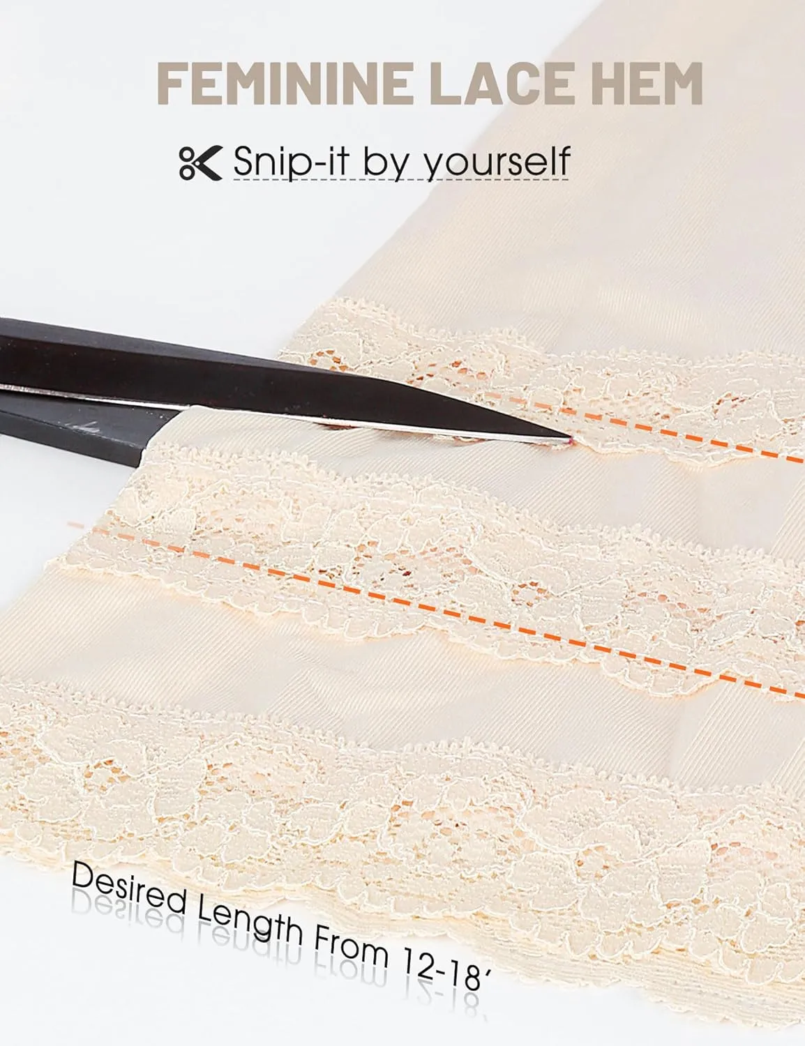 Subuteay Lace Split Slips for Women Smooth Bloomer Pants Above Knee Pettipants