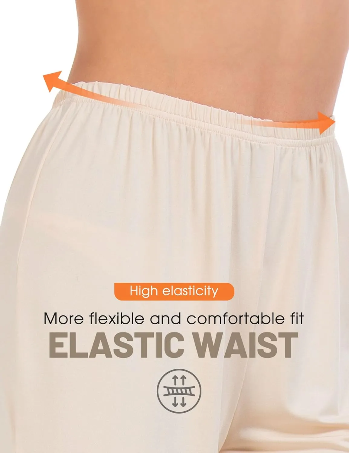 Subuteay Lace Split Slips for Women Smooth Bloomer Pants Above Knee Pettipants